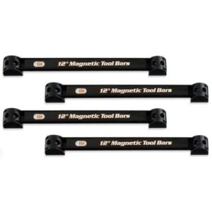 4pc Heavy-Duty 12 Magnetic Tool Organizer Racks