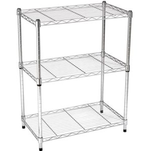 AmazonBasics 3-Shelf Adjustable Storage Shelving Unit