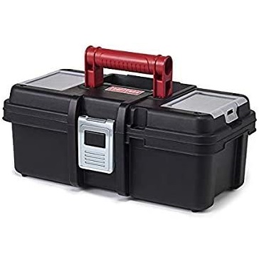 Craftsman 13 Inch Tool Box with Tray - Black/Red