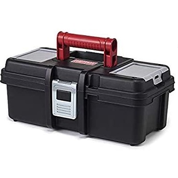 Craftsman 13 Inch Tool Box with Tray - Black/Red